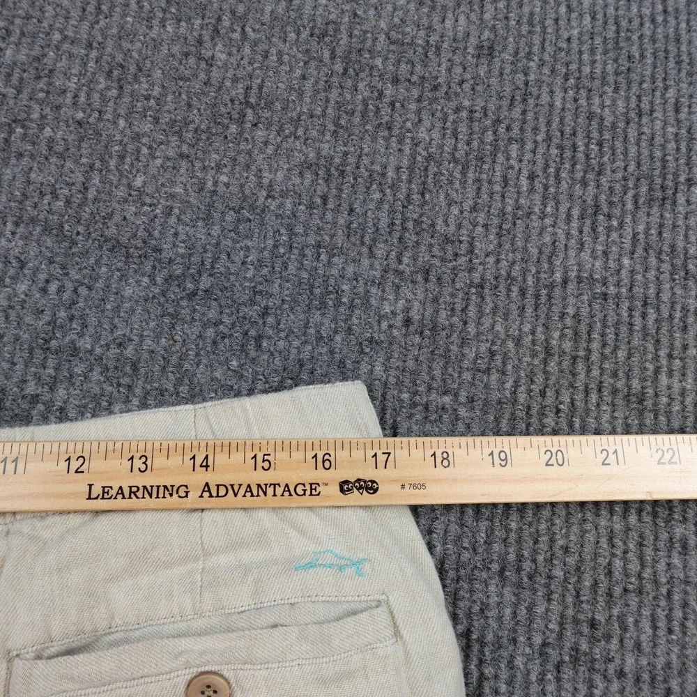 Tommy Bahama Mens Large 34x30 Beige Linen Blend Relaxed Fit Chino Pants